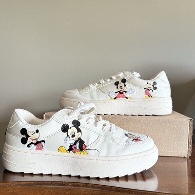 ZARA×Disney Ecru Mickey Sneakers