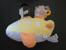 MinisoLife Yellow Penguin Plush Toy 11” w/Tag Newlyweds Wedding Airplane Travel