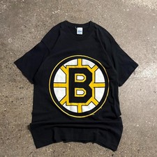 Vintage 90s NHL Boston Bruins Sports Graphic T-Shirt VK07690