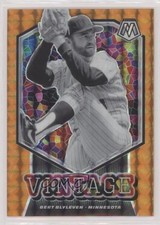 2021 Panini Mosaic Vintage Reactive Orange Prizm 58/99 Bert Blyleven HOF 0i1b