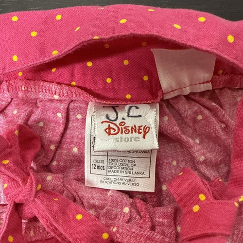 Vintage Disney Store Winnie the Pooh Girls Clothes SZ 12M Bubble Romper Outfit - Picture 3 of 9