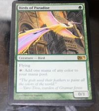 1x Birds of Paradise Magic 2012 (M12) #165 Magic the Gathering Light Play