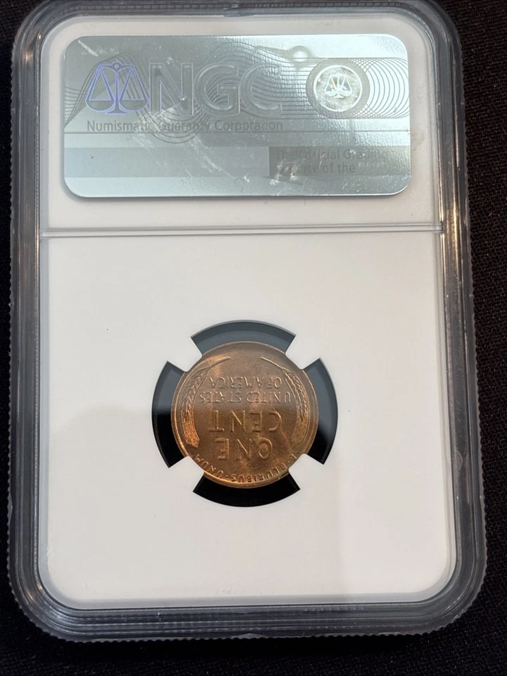1944-D 1C NGC MS 67 RD Lincoln Wheat Cent - Image 2 of 2
