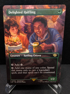 Delighted Halfling (Borderless) Universes Beyond: The Lord of the Rings:...