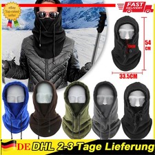 Winter Fleece Balaclava Thermo Sturmhaube Motorrad-Sturmmaske Skimaske Mütze DE