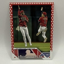 2023 Topps #464 Celebratory High-Five Independence Day /76 Arizona Diamondbacks