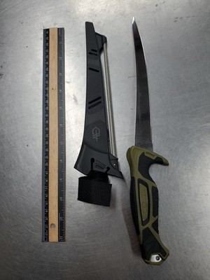 Gerber Controller 8'' Fillet Knife with Belt Sheath with Sharpener - New Open Box
