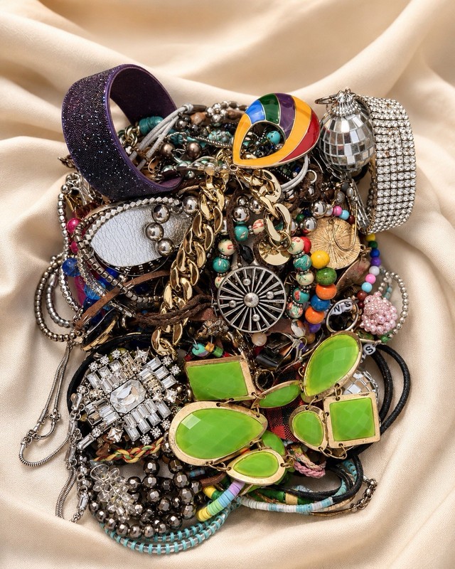 3.10 Lbs Vintage Costume Jewelry Lot Wear Repair Craft Rhinestone Reseller