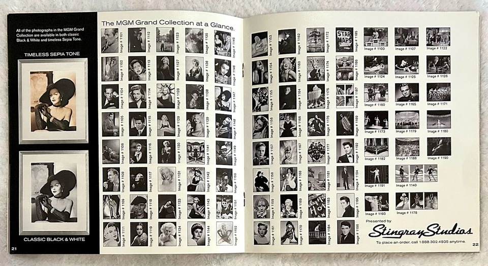 MGM Grand Collection Portrait Catalog “More Stars Than in Heaven” HOLLYWOOD RARE Foto 2 de 4
