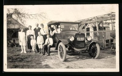 Fotografie Auto Overland 1920 /21, Kfz-Kennzeichen Ohio 1926 612-893 