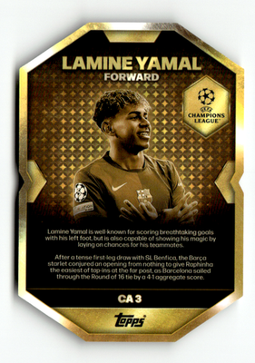 Topps Match Attax CL 2025-26 No. CA 3 Lamine Yamal Amazing Assist