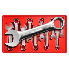 V8 Tools 8910 Stubby Combination Wrench Set, 10 Piece, 10Mm To 19Mm,