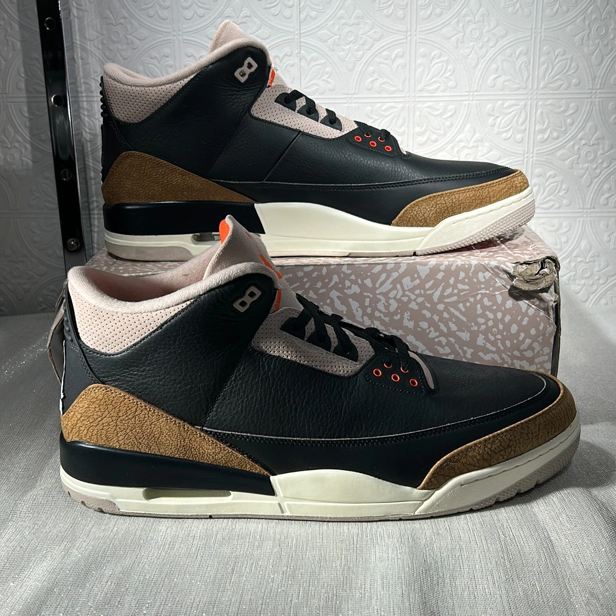 Nike Air Jordan 3 Retro Desert Elephant CT8532 008 Black Shoes