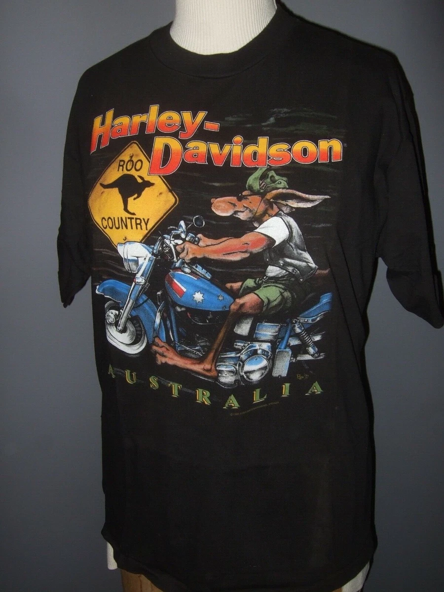 1992 HARLEY DAVIDSON AUSTRALIA Kangaroo ROO COUNTRY (LG) T-Shirt