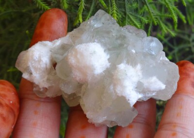 Stilbit Mordenit Auf Apophyllit Kristall Mineralprobe BO=6