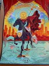 My Morning Jacket Chicago 2021 RAINBOW FOIL AP Poster S/N #/20 Paul Kreizenbeck
