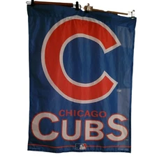 Chicago Cubs WinCraft Flag Blue Background Big C Logo Vertical