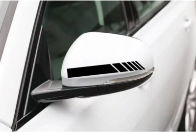 2 Aufkleber Streifen Stripes Spiegel Auto Sticker Tuning Decal car boot lkw Bike