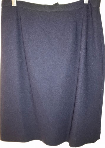 Casual Corner Collectibles Business Blazer Lined & Line Skirt Navy Blue Size 12 - Picture 3 of 5