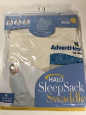 Halo Sleep Sack Swaddle Wearable Blanket COTTON Newborn NB 6-12lbs Cream NEW
