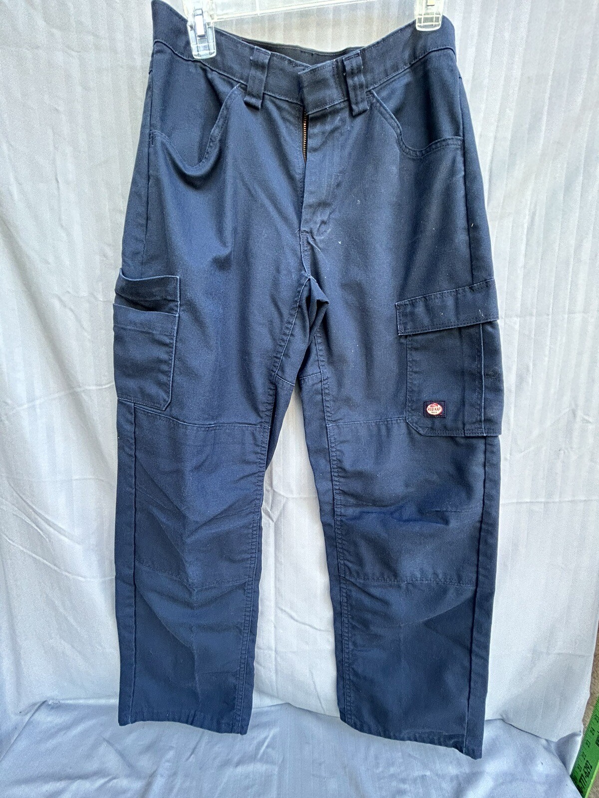 Red Kap Cargo Work Pants 30 x 32 navy blue 65 polyester 35 cotton