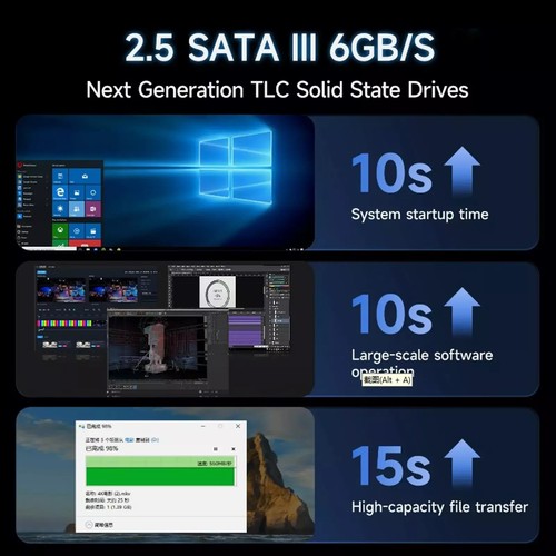 4TB 2TB 1TB SSD 2.5'' SATA III Internal Solid State Drive PC/MAC 560MB/s Lot - Picture 5 of 14