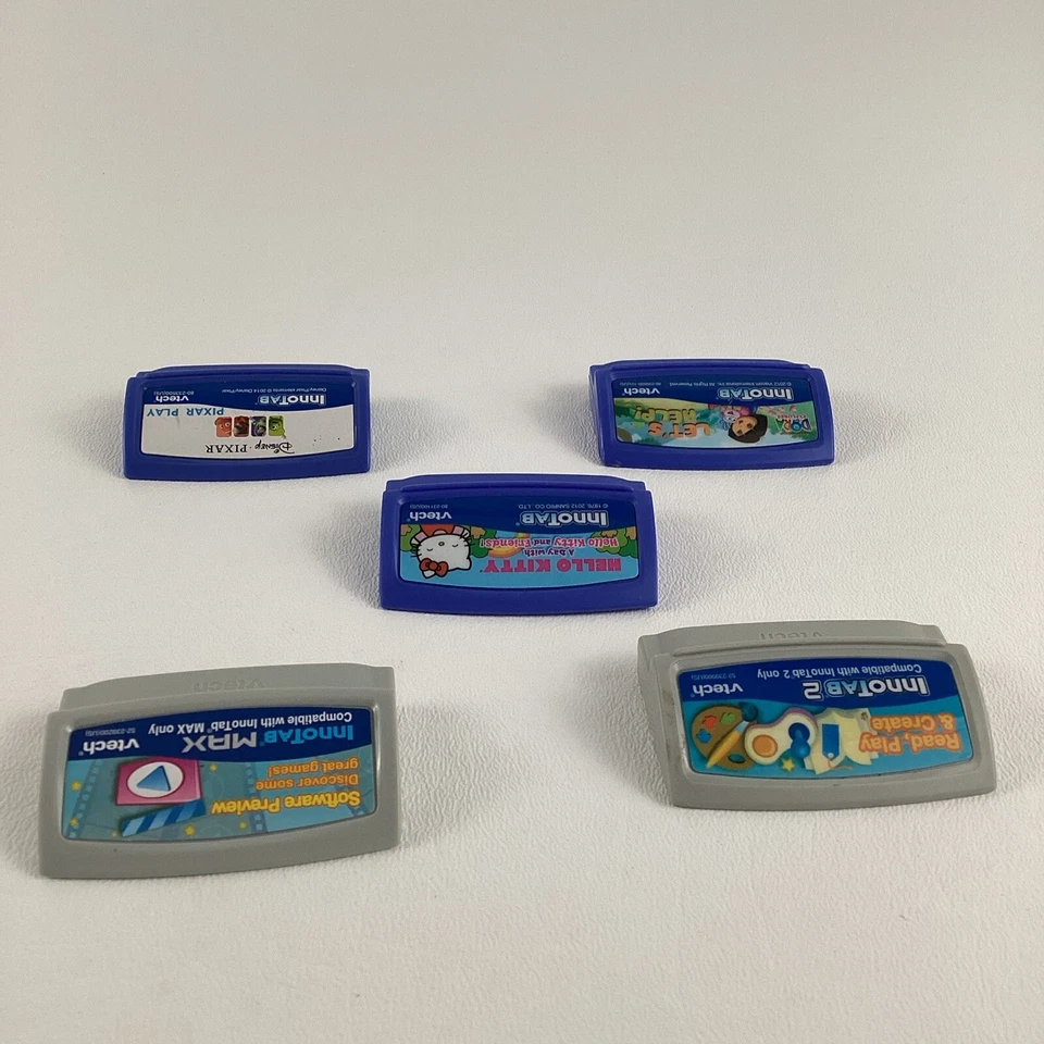 VTech InnoTab Game Cartridge Lot Disney Pixar Hello Kitty Dora Explorer Read - Image 4 of 4