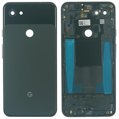 Google Pixel 3a XL Back cover housing frame glass part camera lens black