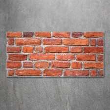 Tulup Acrylic Glass Print Wall Art Image 120x60cm - Brick wall