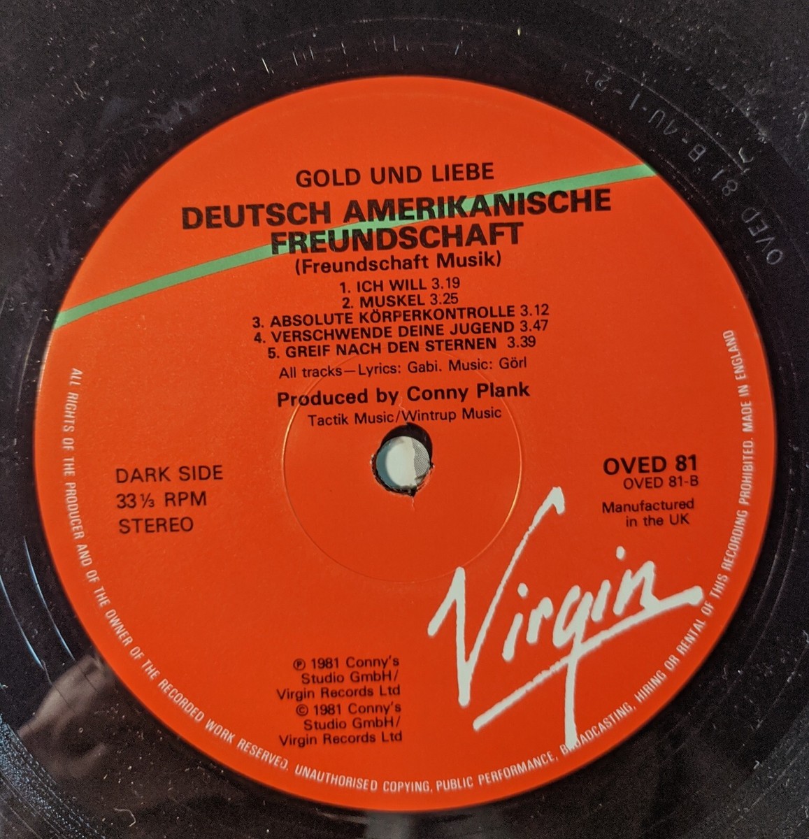 Deutsche Amerikanische Freundschaft (DAF) - Gold und Liebe - Rare