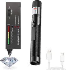 Diamond Tester,High Accuracy Diamond Tester Pen and Diamond Torch Jewelry Diamon