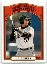 2021 Topps Heritage Minor League #152 J.C. Correa Fayetteville Woodpeckers