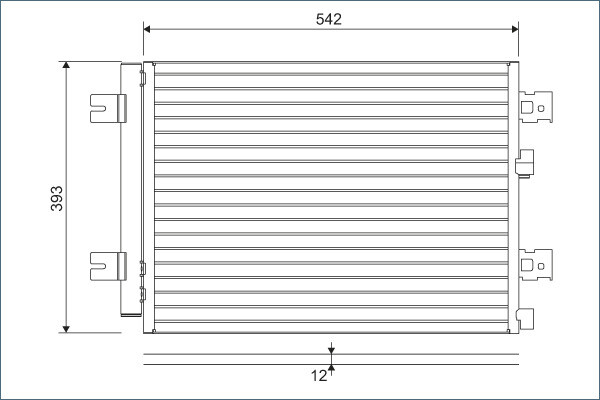 Valeo 814077 Kondensator, Klimaanlage FüR Dacia, Lada, Renault-image