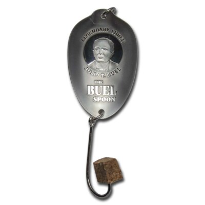 coin fishing lure Cook Island 1/2 oz .999 Silver Buel Spoon Fishing Lure Spinner Trout 2$ Coin  NEW