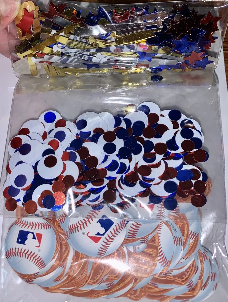 Amscan Major League Béisbol 3 Mezcla Confeti 1.2 OZ BÉISBOL Suministros de Fiesta Decoración Foto 2 de 4