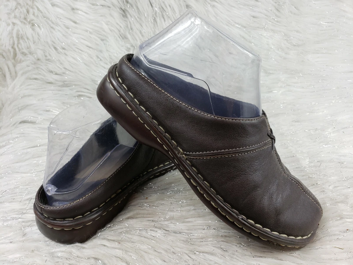 DOCKERS Daffodil Brown Leather Slide On Casual Shoes Size 6 M eBay
