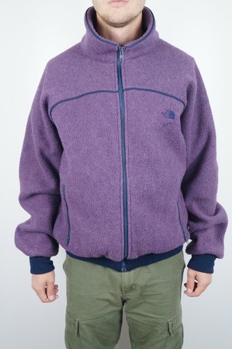 mens purple north face fleece