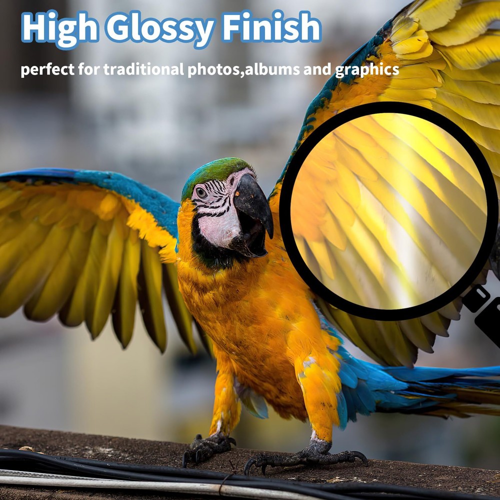 5x7 Glossy Photo Paper 100 Sheets Quick-Dry for Printers