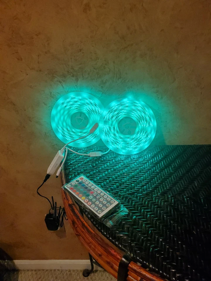 TaoTronics LED Strip Lights Work with Alexa,32.8ft RGB Smart WiFi Waterproof LED - Image 3 of 4