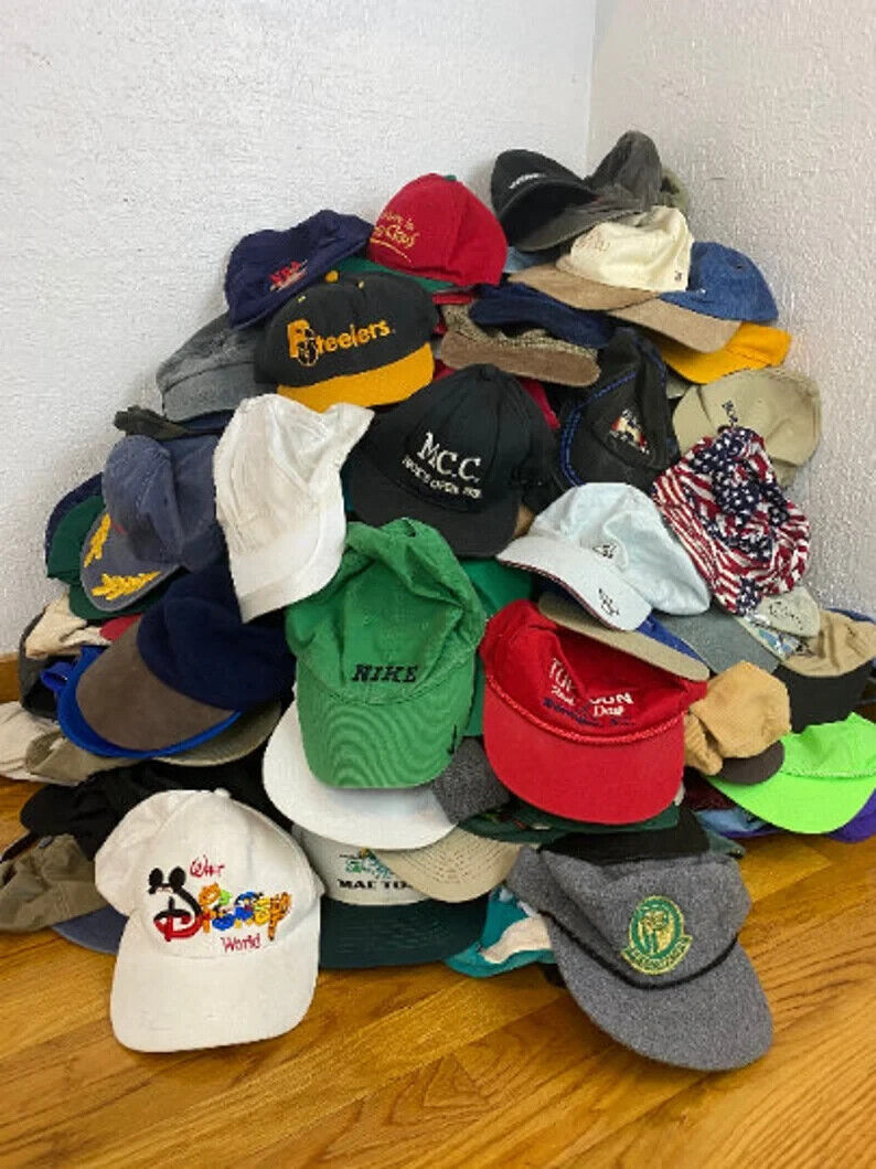 Lot Baseball Caps Hats Vintage New Used 80s 90s &amp; More For Resellers | eBay