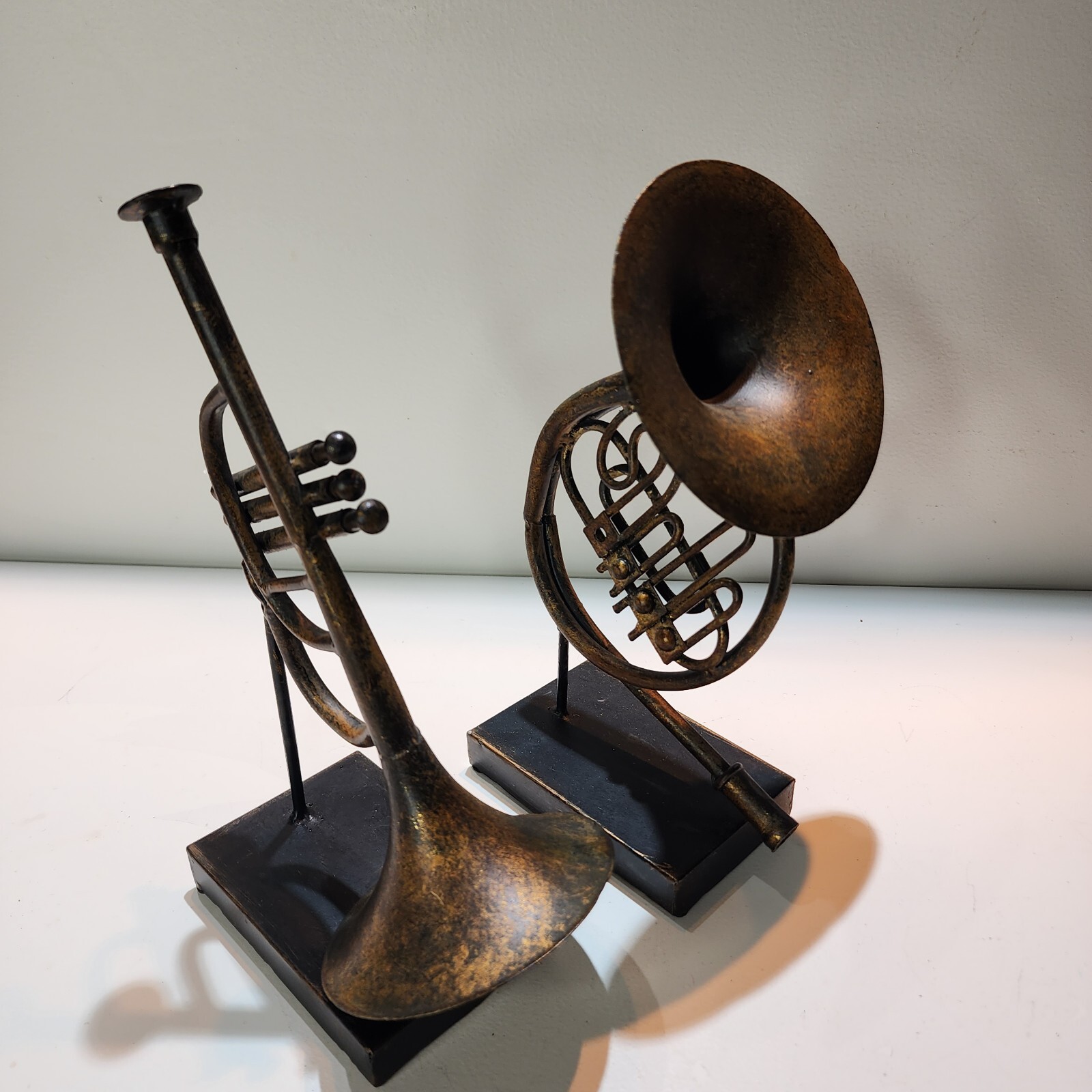 Set of 2 Metal Classical French Horns eBay