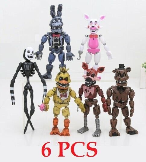 Jilijia Five Nights FNAF Lot de 6 figurines pour cadeaux de Noël