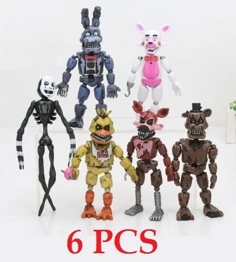 A Set Fnaf Anime Figure Toys Kawaii Anime Game Five Nights At