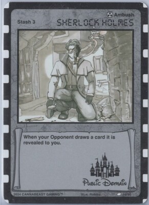CannaBeast Gaming Public Domain Sherlock Holmes Card #16/80 TCG Pack Fresh! CCG