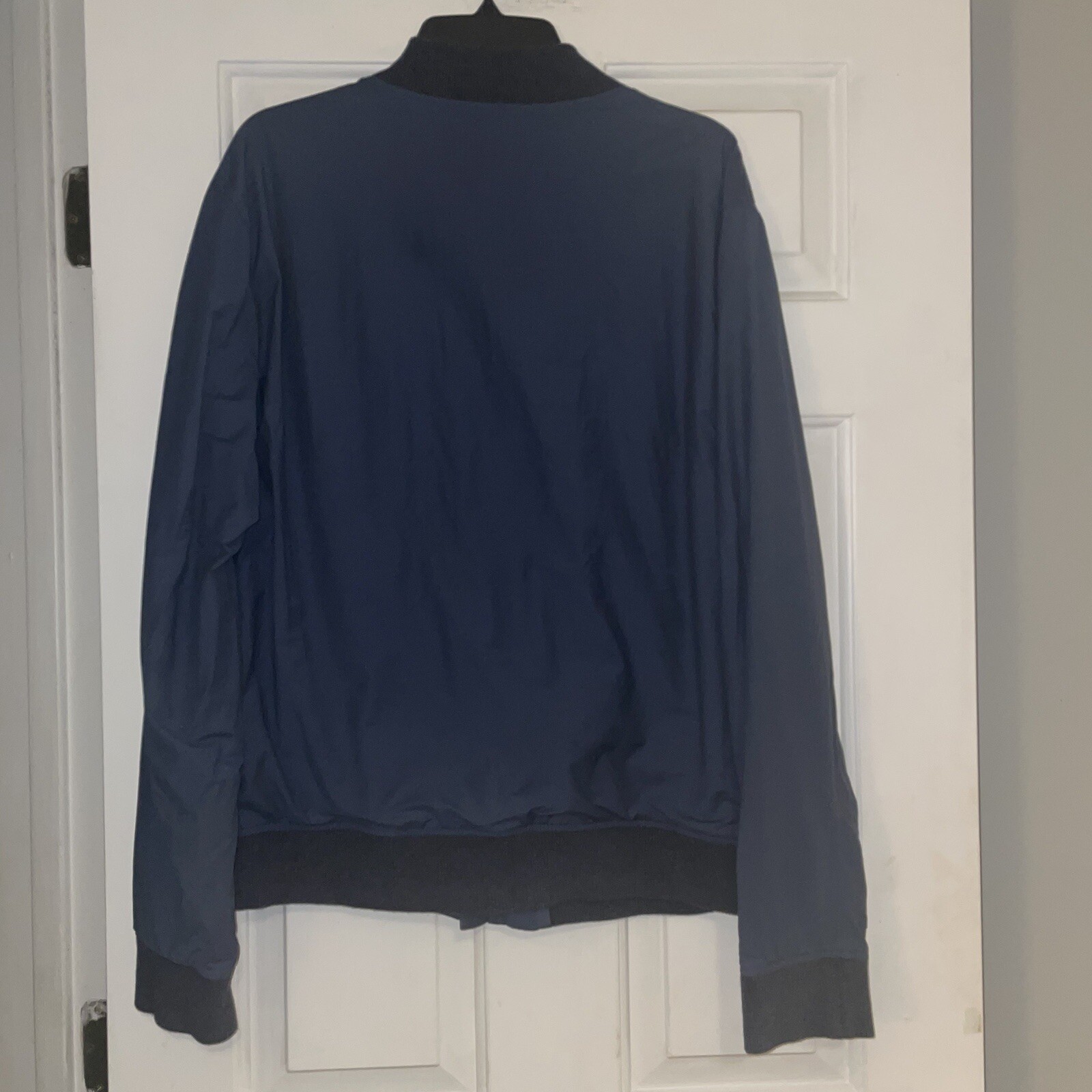 Faherty Bomber Jacket Men Large Blue Gray Full Zip - image 2