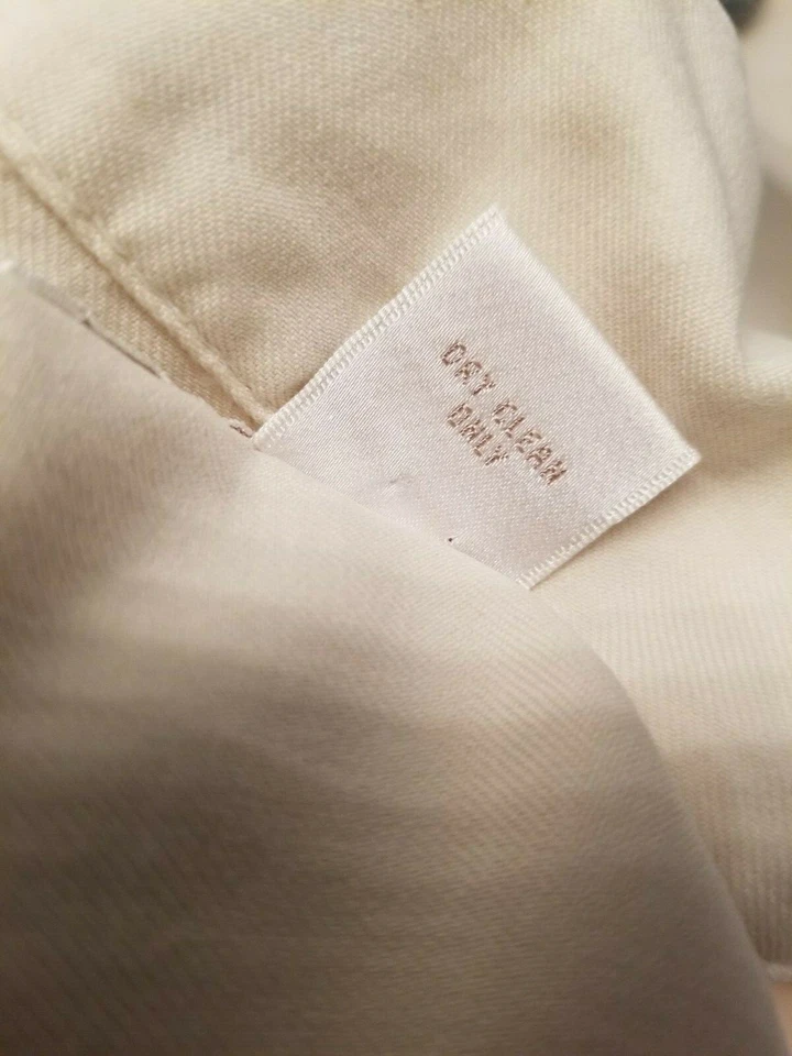 Perry Ellis Mens Shirt Size XXL 2XL 2X Large Ivory Silk - Image 3 of 4