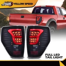 Fit For 2009-2014 Ford F150 Black Housing Smoked Lens Rear LED Brake Tail Light