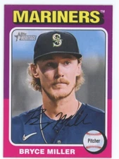 2024 TOPPS HERITAGE MINI BRYCE MILLER SEATTLE MARINERS  #299