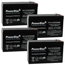 12V 7Ah SLA Battery Replaces UB1280 NP8.5-12 PS-1280 GP1280 12V BP8-12 - 4PACK