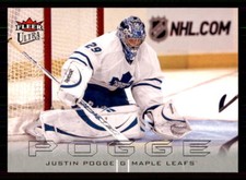 2009-10 Ultra #138 Justin Pogge Toronto Maple Leafs